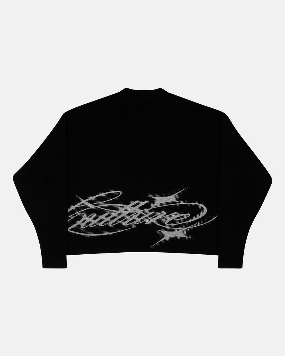 SPARKLY SCRIPT KNIT BLACK - Cold Culture