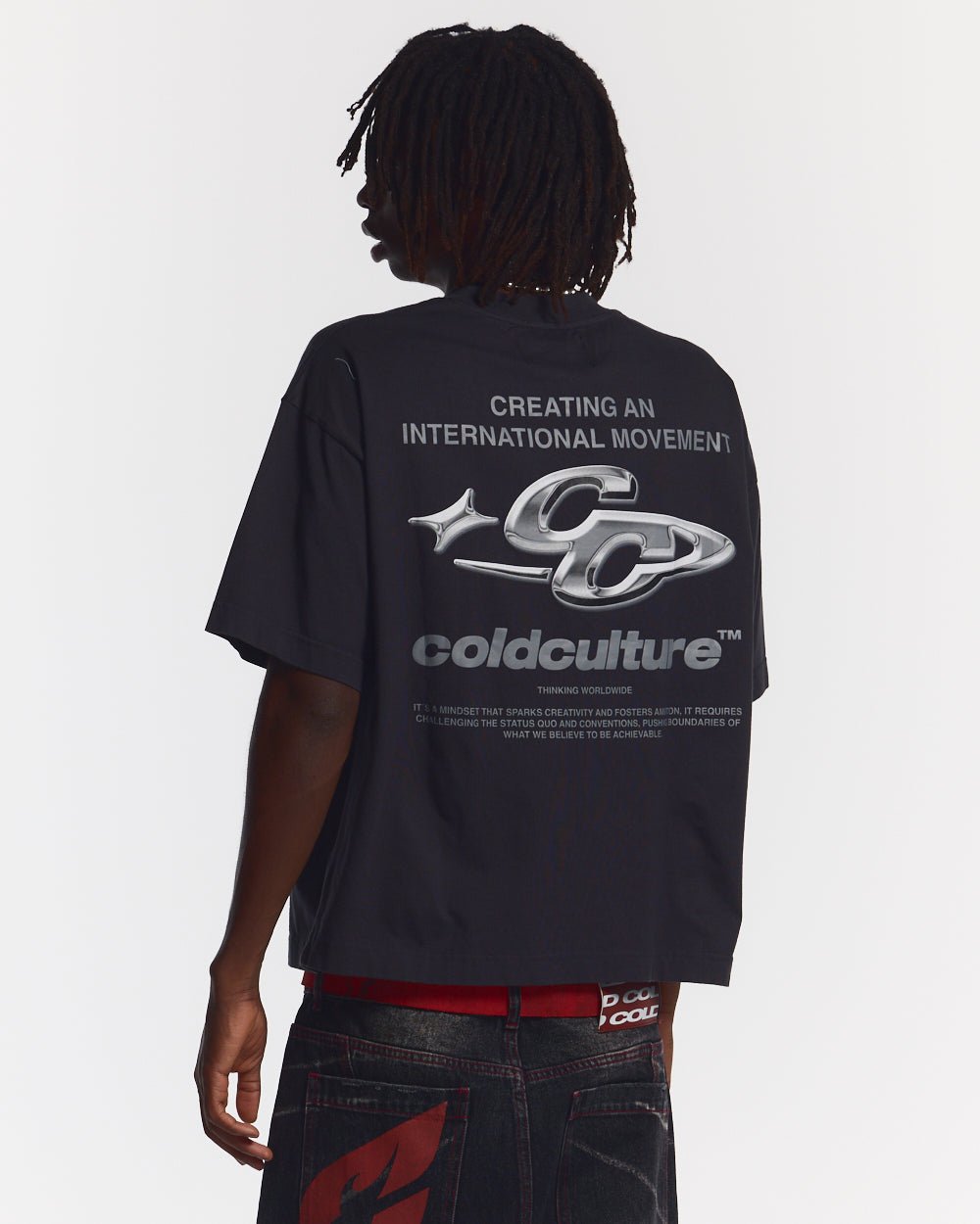 SPARKLY TEE BLACK - COLD CULTURE