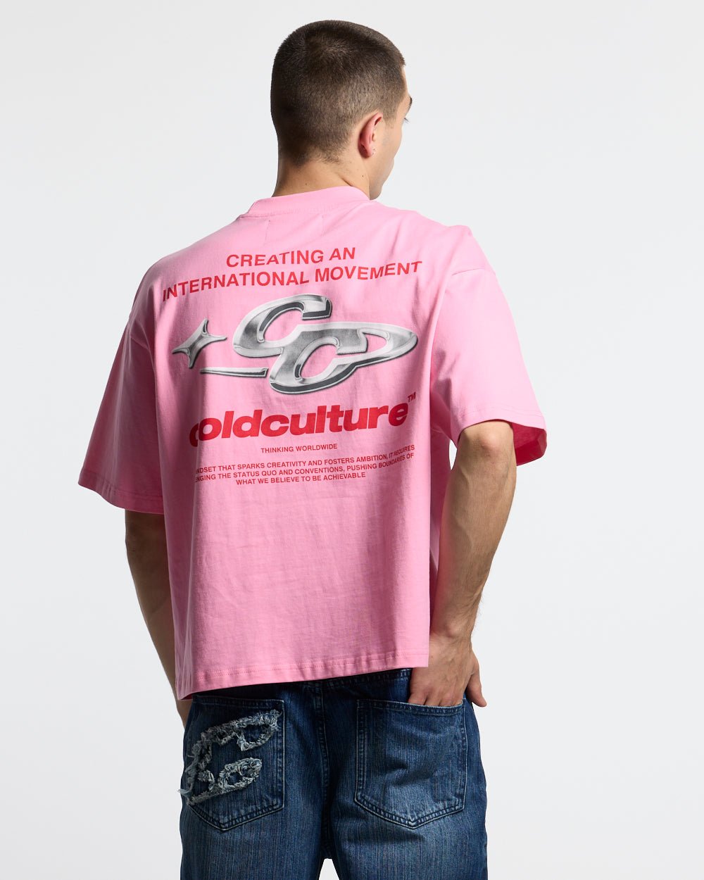 SPARKLY TEE PINK - Cold Culture