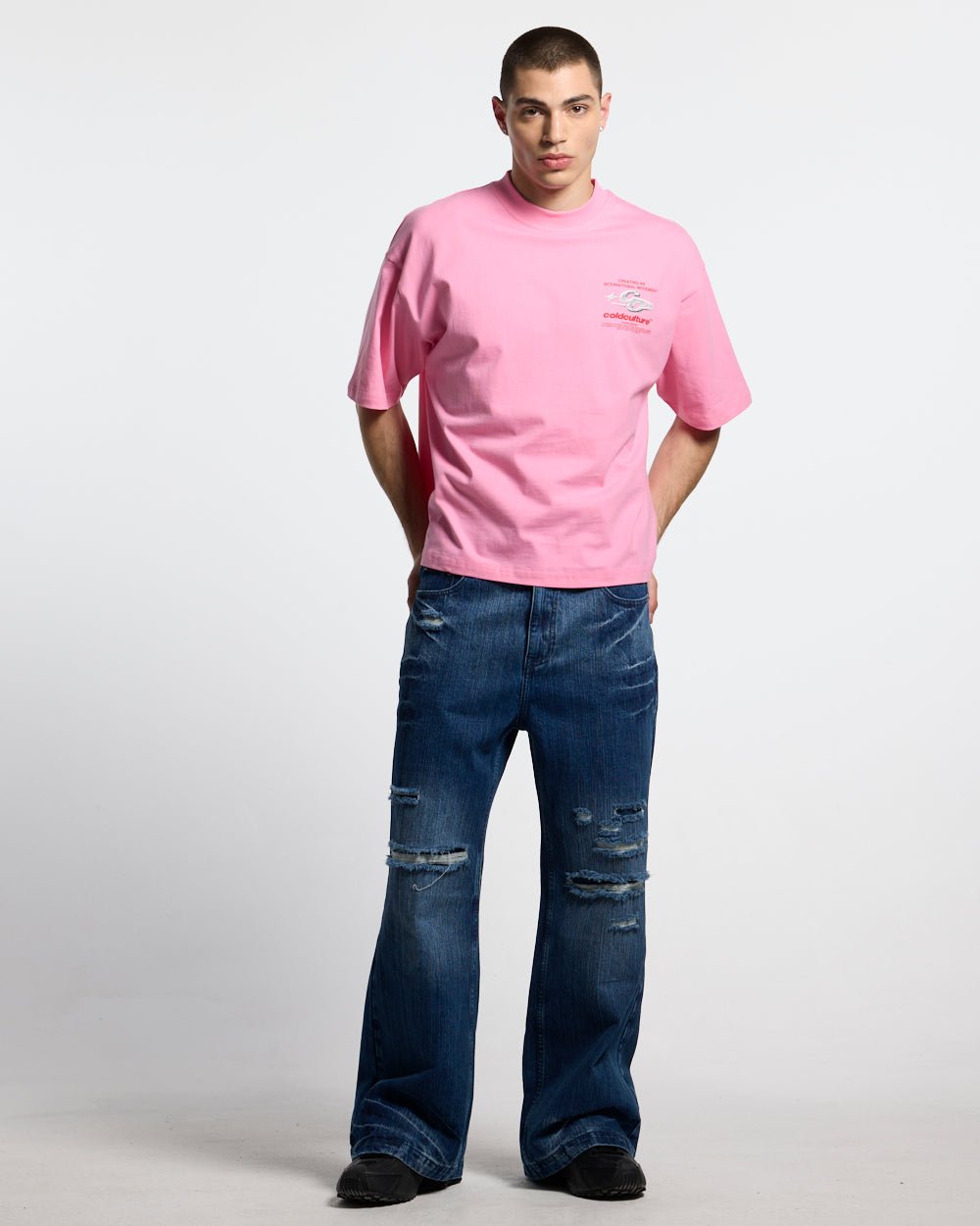 SPARKLY TEE PINK - Cold Culture