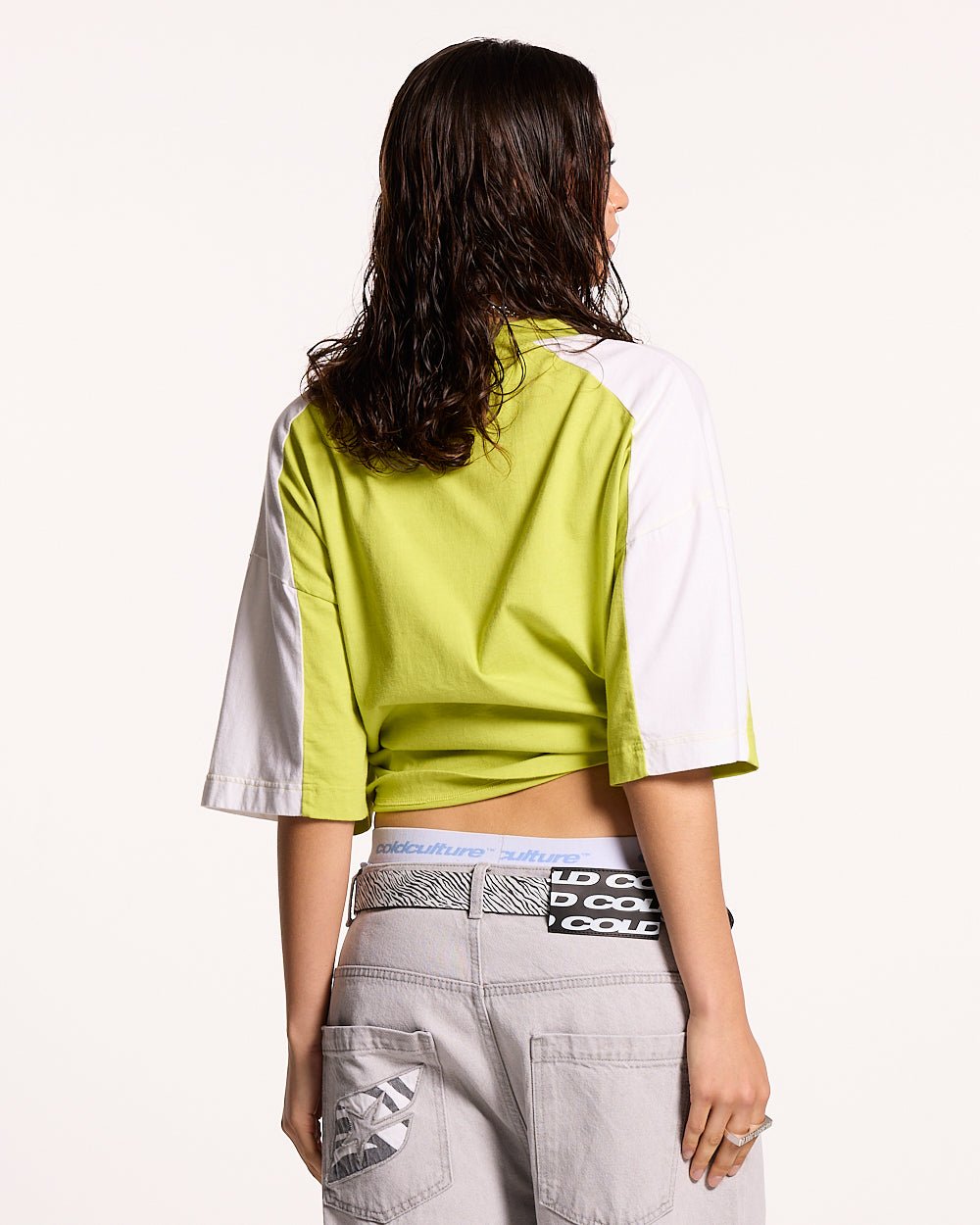 SPEED SPOKE TEE GREEN & GREY - COLD CULTURE