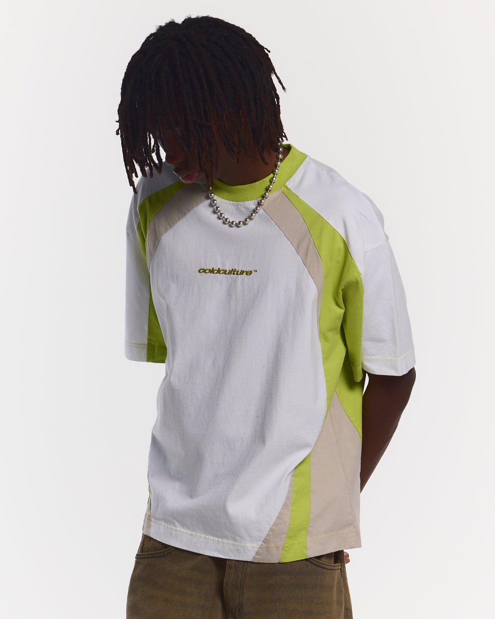 SPEED SPOKE TEE GREEN & GREY - COLD CULTURE
