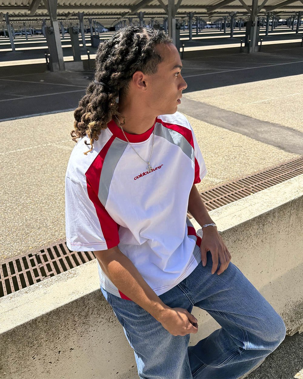 SPEED SPOKE TEE RED - Cold Culture