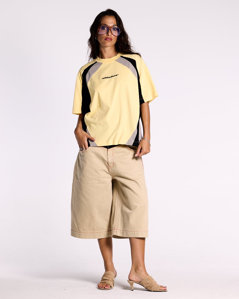 SPEED SPOKE TEE YELLOW & BLACK - COLD CULTURE