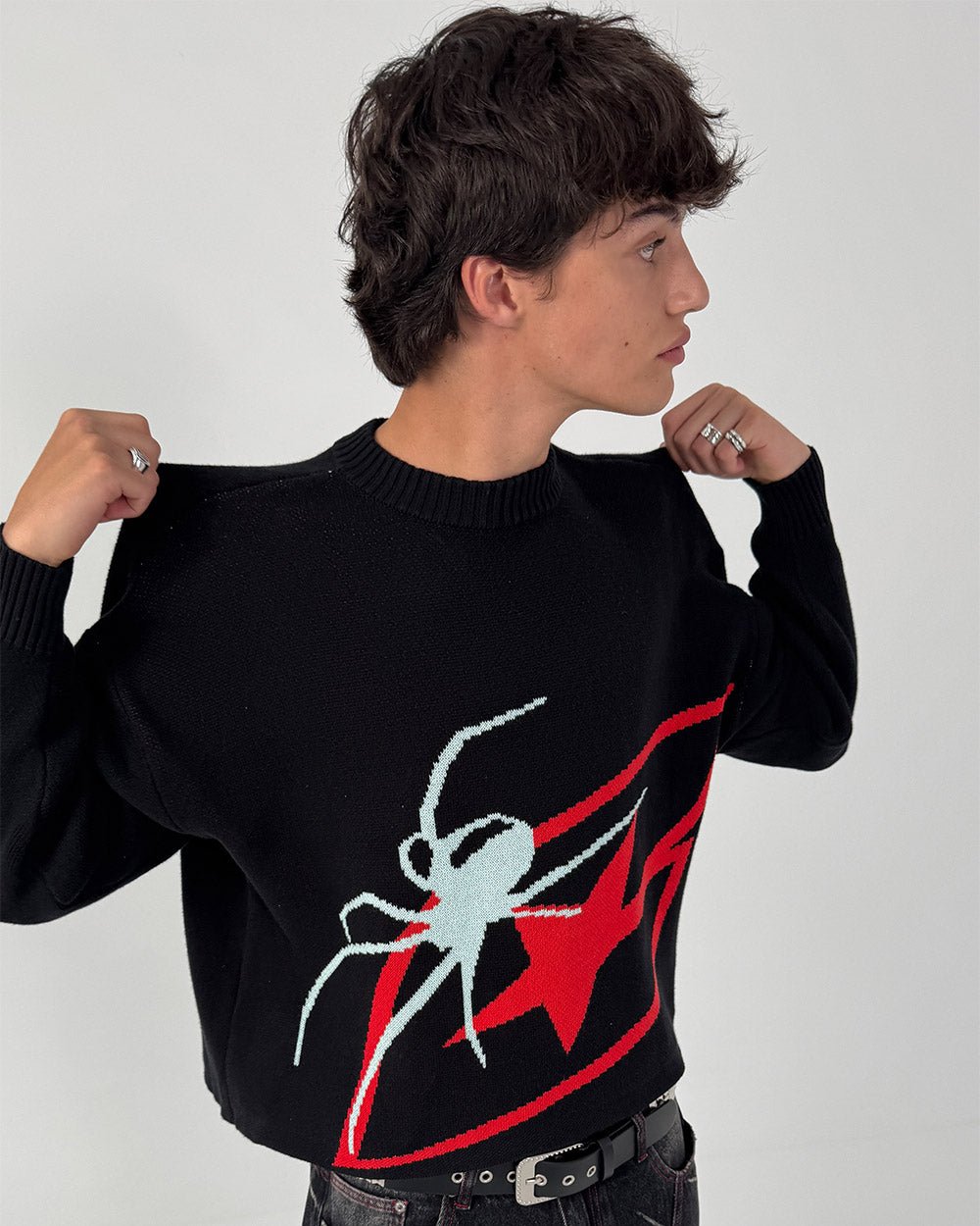 SPIDER KNIT BLACK - Cold Culture