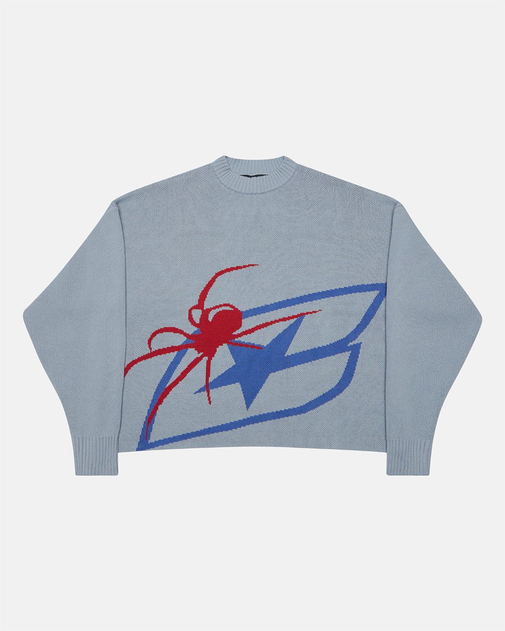 SPIDER KNIT LIGHT BLUE