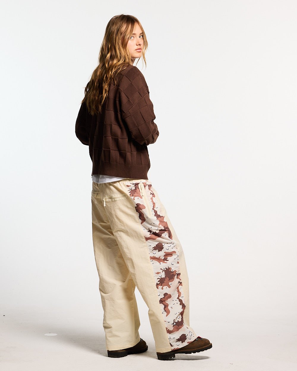 SPIDER PANTS BEIGE & CAMO - Cold Culture