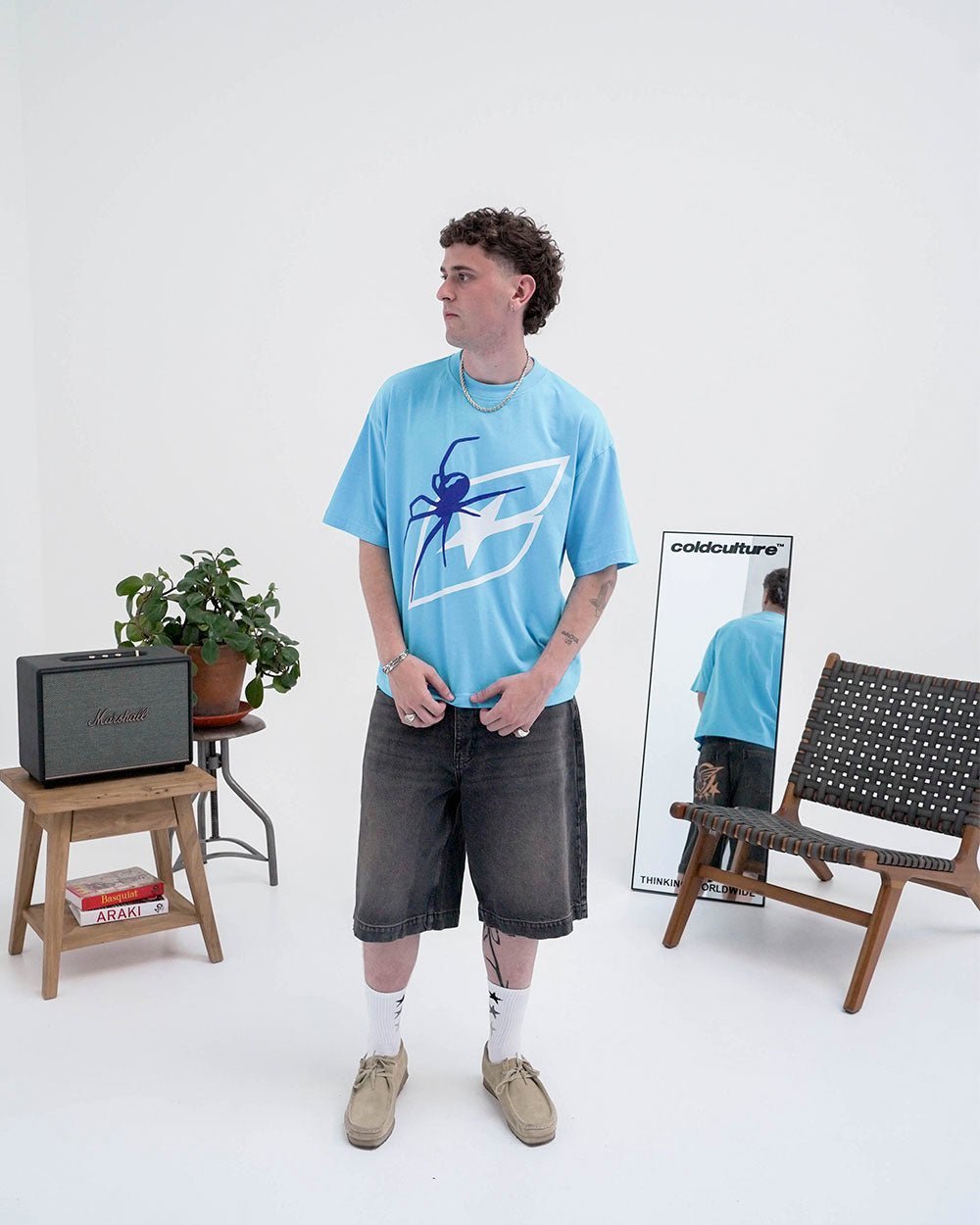 SPIDER TEE BLUE - COLD CULTURE