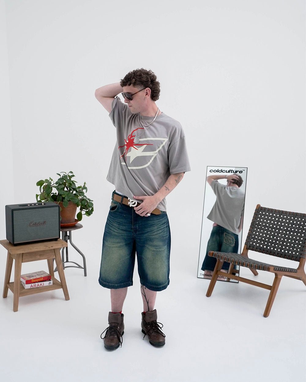 SPIDER TEE GREY - COLD CULTURE