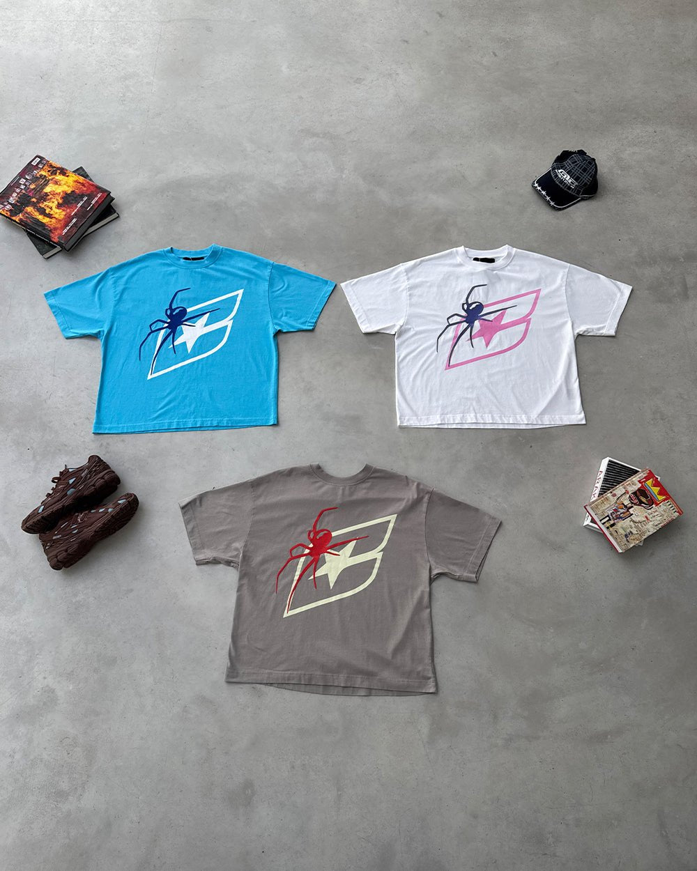 SPIDER TEE GREY - COLD CULTURE