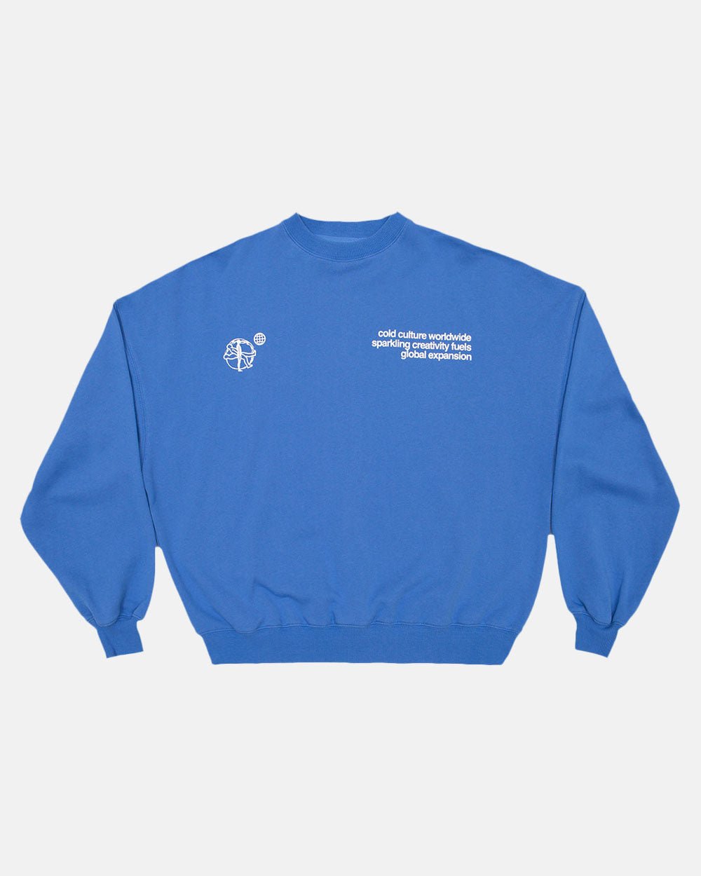 SPINNING CREWNECK HORIZON BLUE - COLD CULTURE