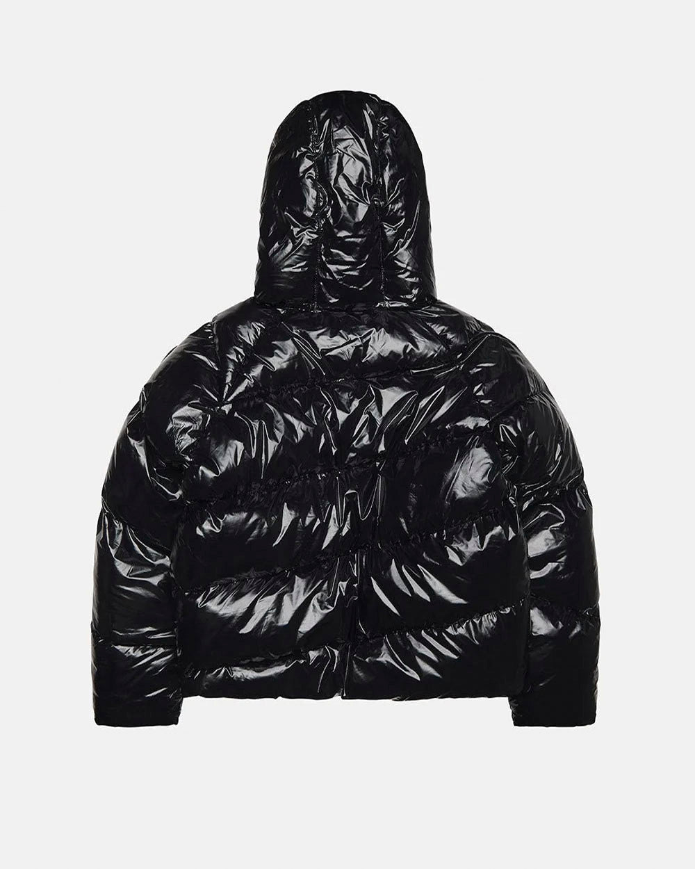 SPIRAL PUFFER GLOSSY BLACK - Cold Culture