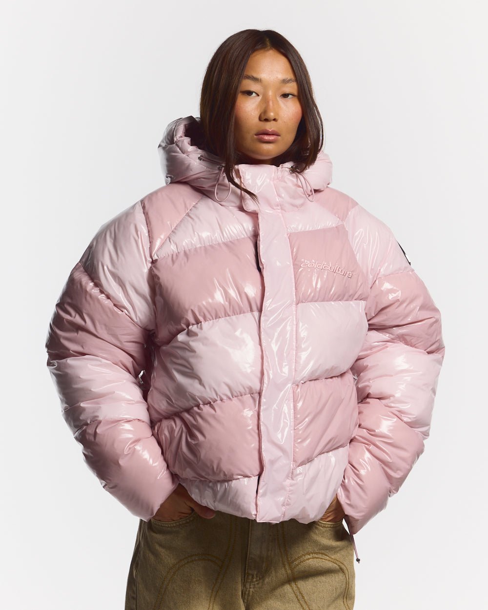 SPIRAL PUFFER GLOSSY PINK MIX - Cold Culture