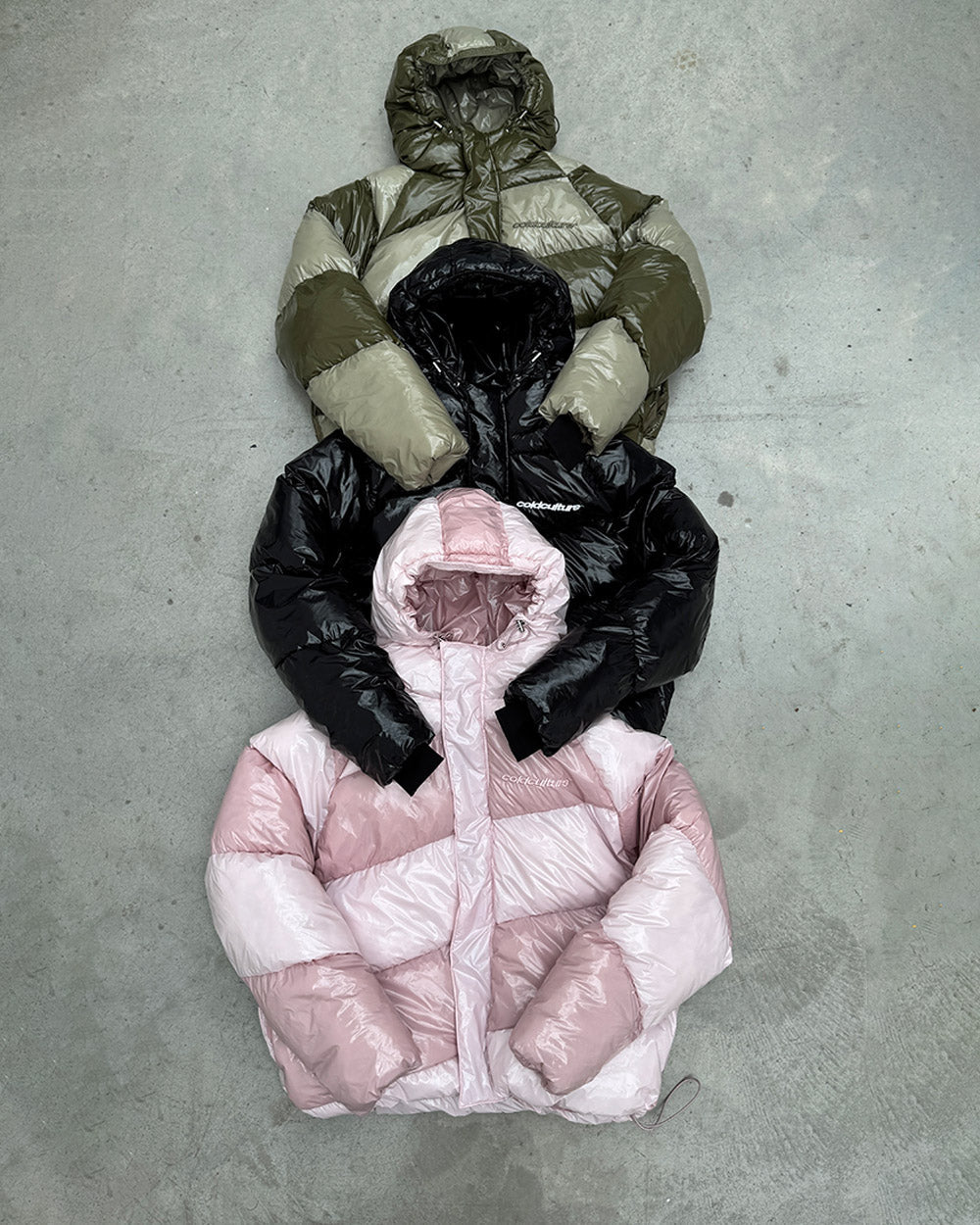 SPIRAL PUFFER GLOSSY PINK MIX - Cold Culture