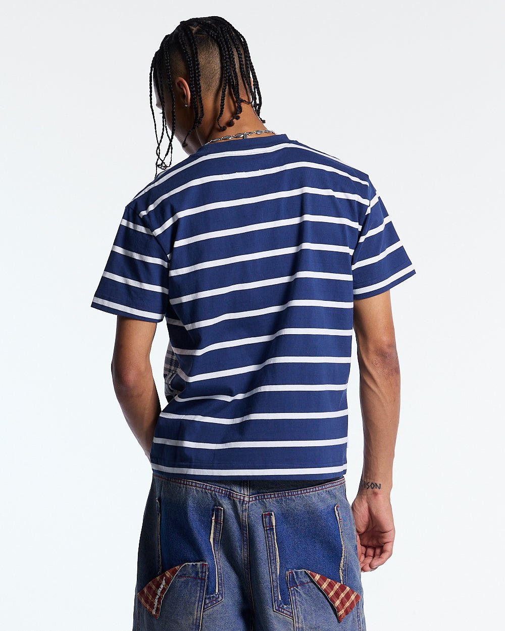 STALLION TEE NAVY - Cold Culture