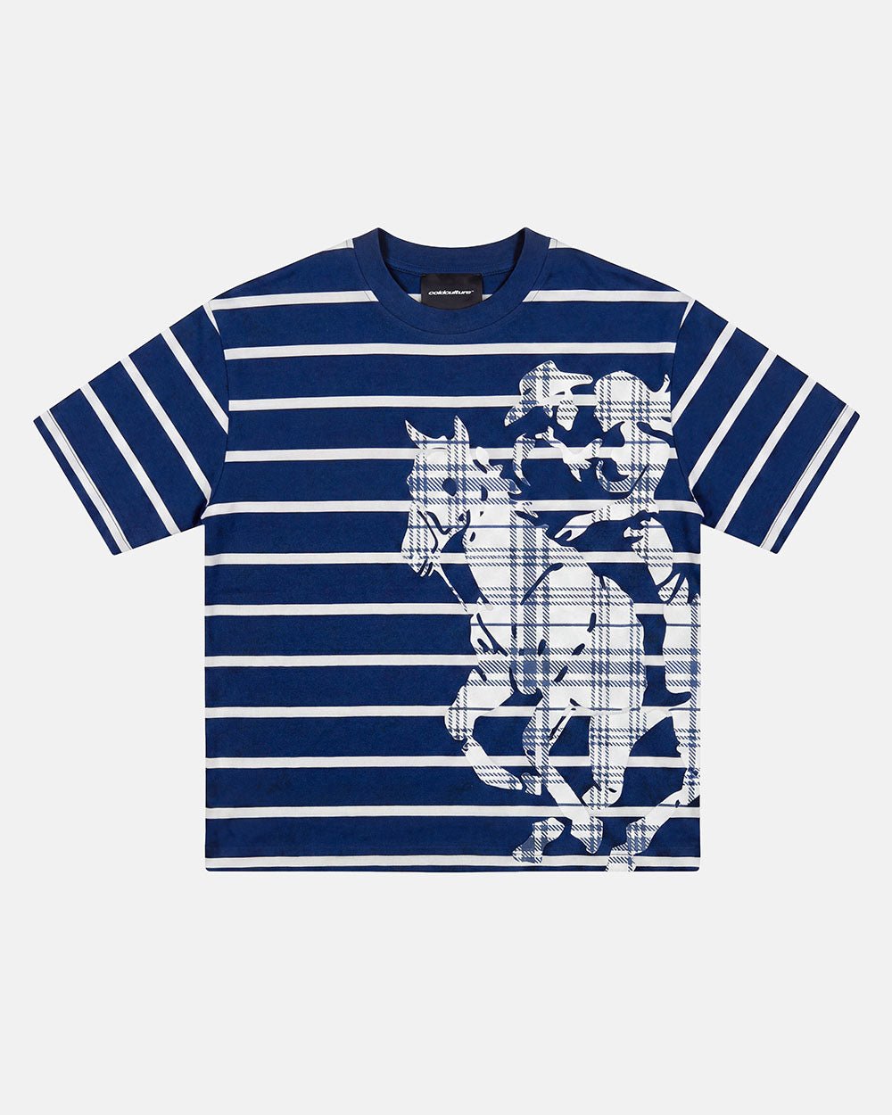 STALLION TEE NAVY - Cold Culture
