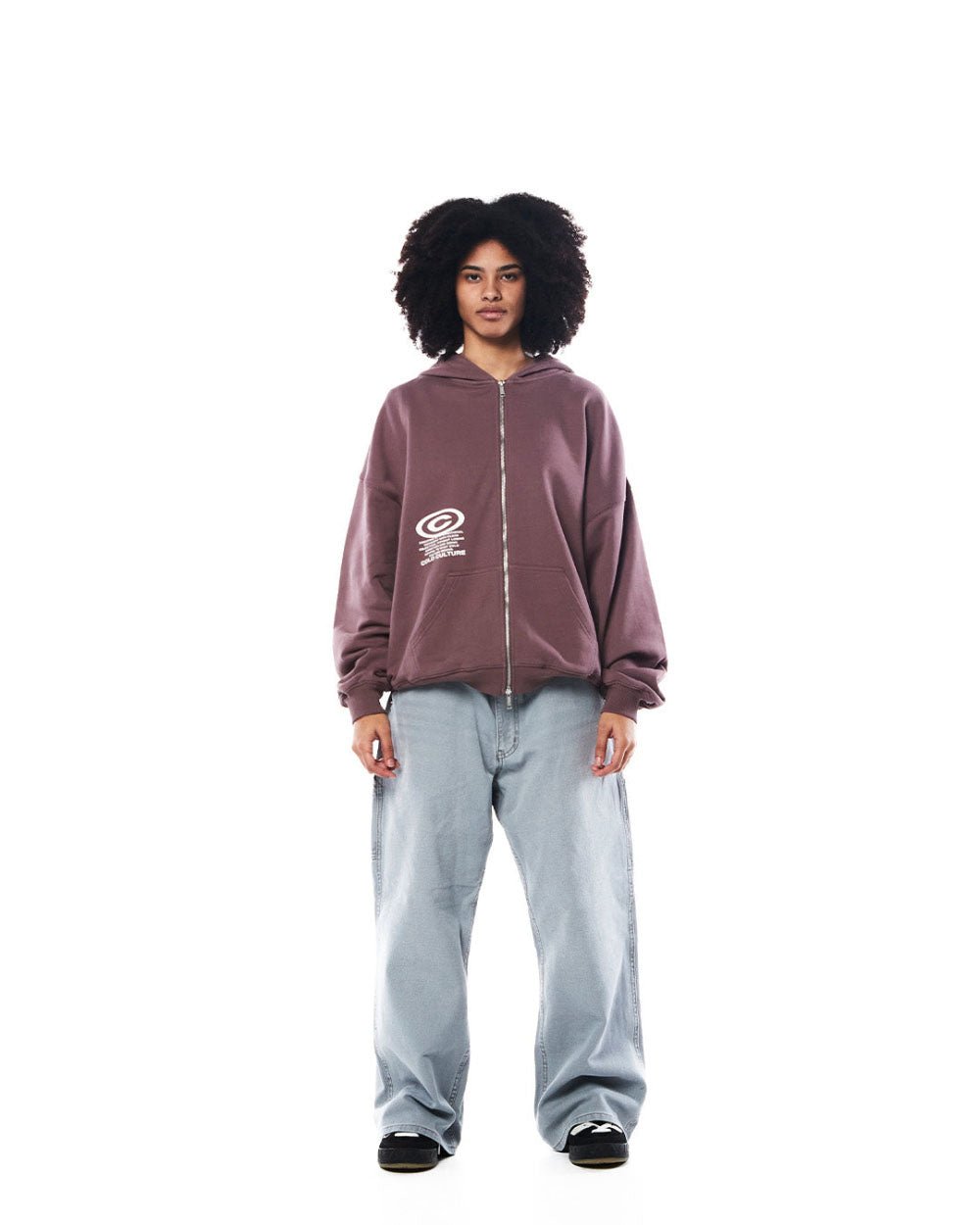 STARFACE ZIP HOODIE DARK BRONZE - COLD CULTURE