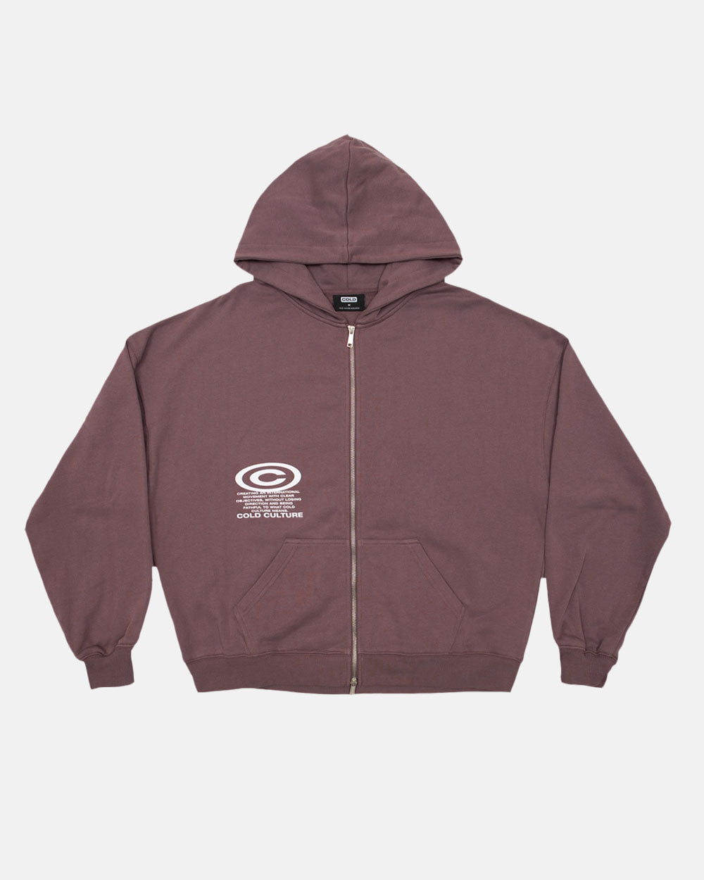 STARFACE ZIP HOODIE DARK BRONZE - COLD CULTURE