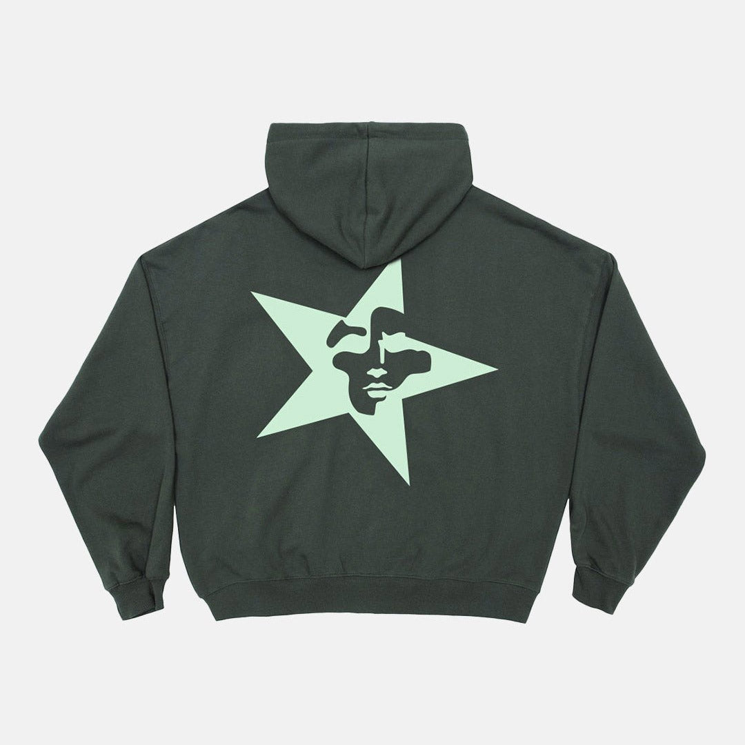 STARFACE ZIP HOODIE NIGHT GREEN - Cold Culture