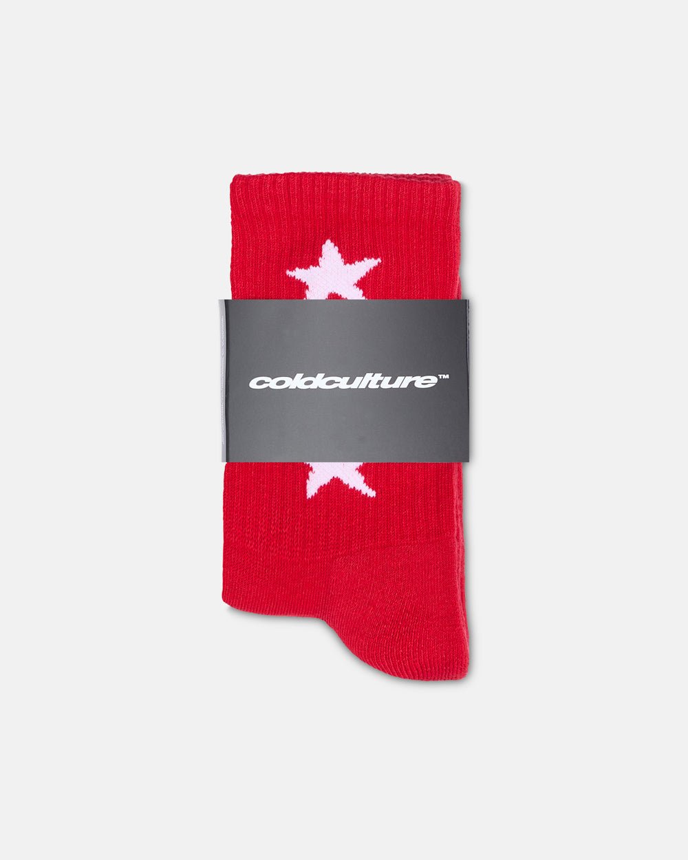 STARRY SOCKS FULL RED - Cold Culture