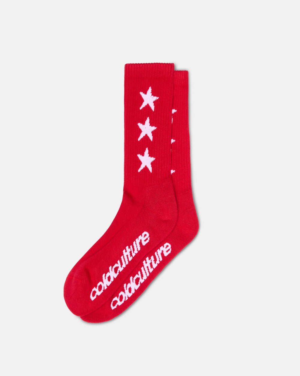 STARRY SOCKS FULL RED - Cold Culture