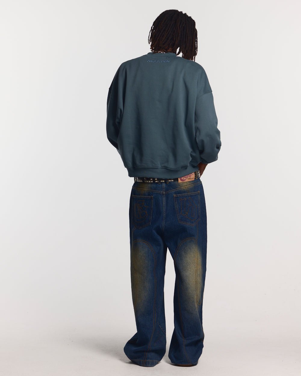 STARS CREWNECK SLATE BLUE - COLD CULTURE