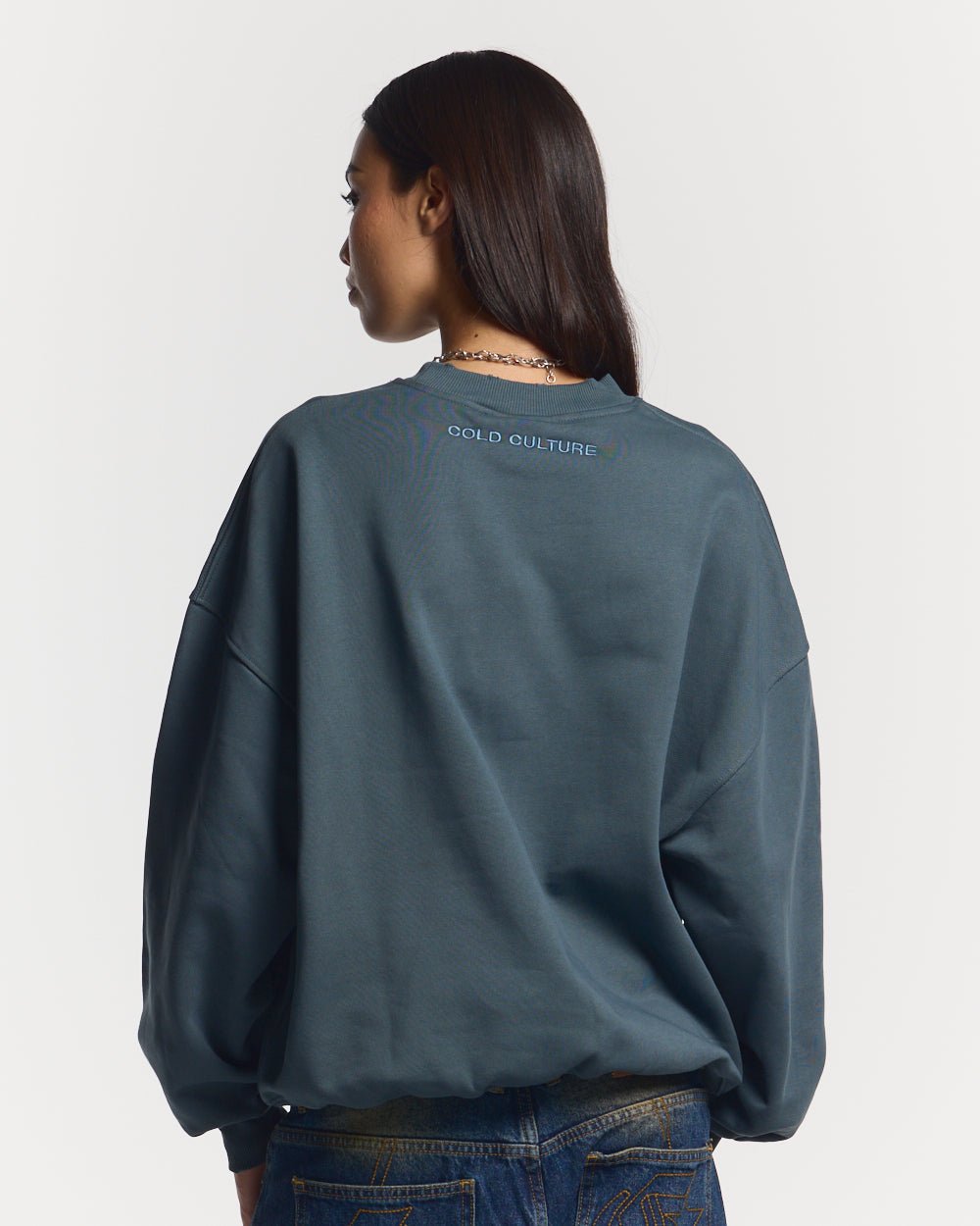 STARS CREWNECK SLATE BLUE - COLD CULTURE