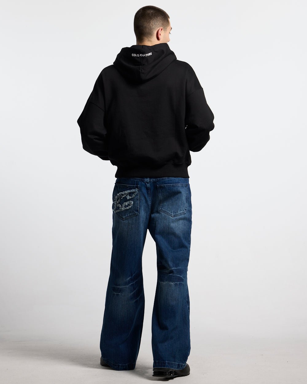 STARS HOODIE BLACK - Cold Culture