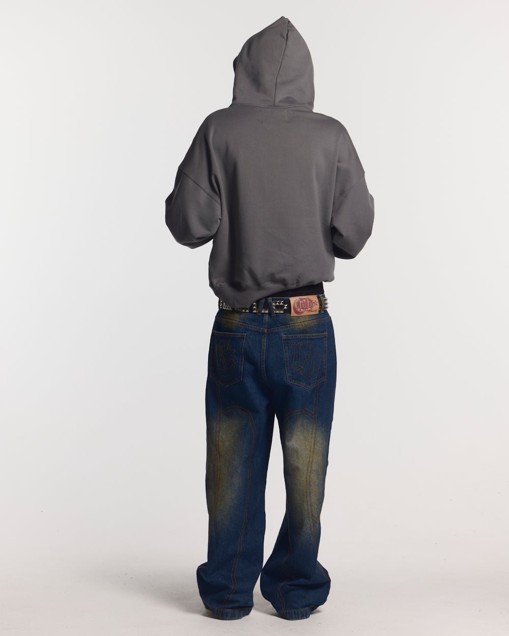 STARS HOODIE DUST GREY - COLD CULTURE
