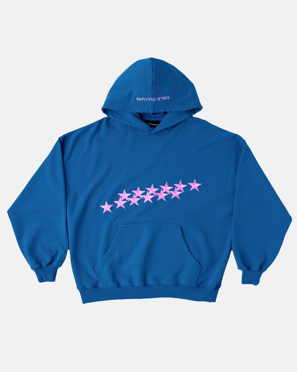 STARS HOODIE INTENSE BLUE COLD CULTURE™ STREETWEAR CLOTHING