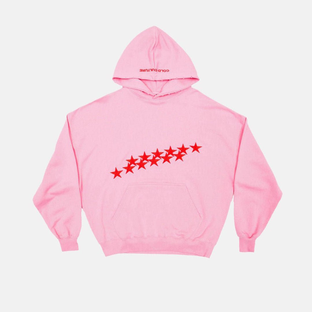 STARS HOODIE PANTHER PINK - Cold Culture