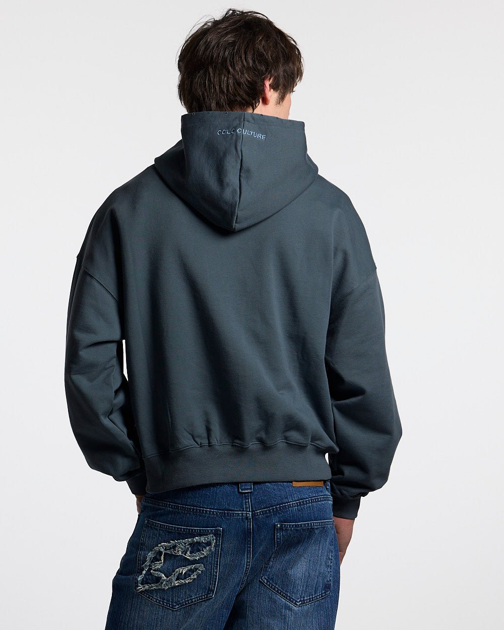 STARS HOODIE SLATE BLUE - Cold Culture