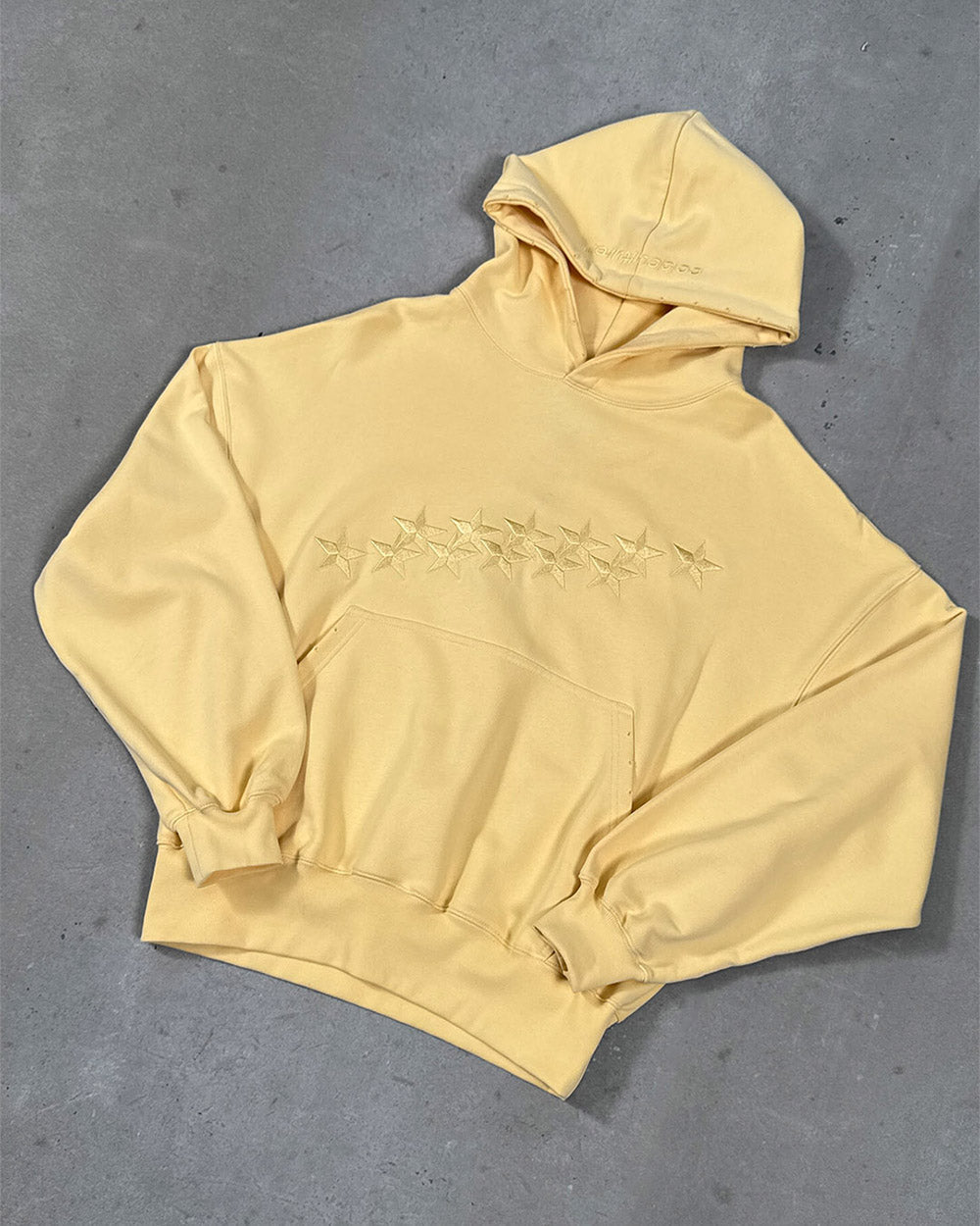 STARS HOODIE YELLOW - Cold Culture