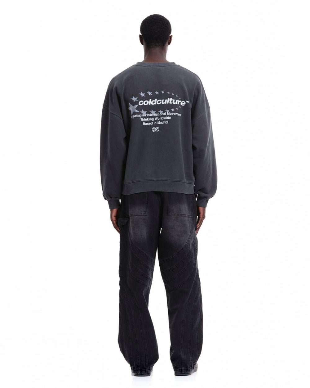 STARS STELLA CREWNECK BLACK - COLD CULTURE