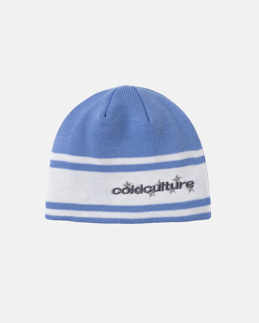 STARS STRAP BEANIE BLUE CALICO - Cold Culture