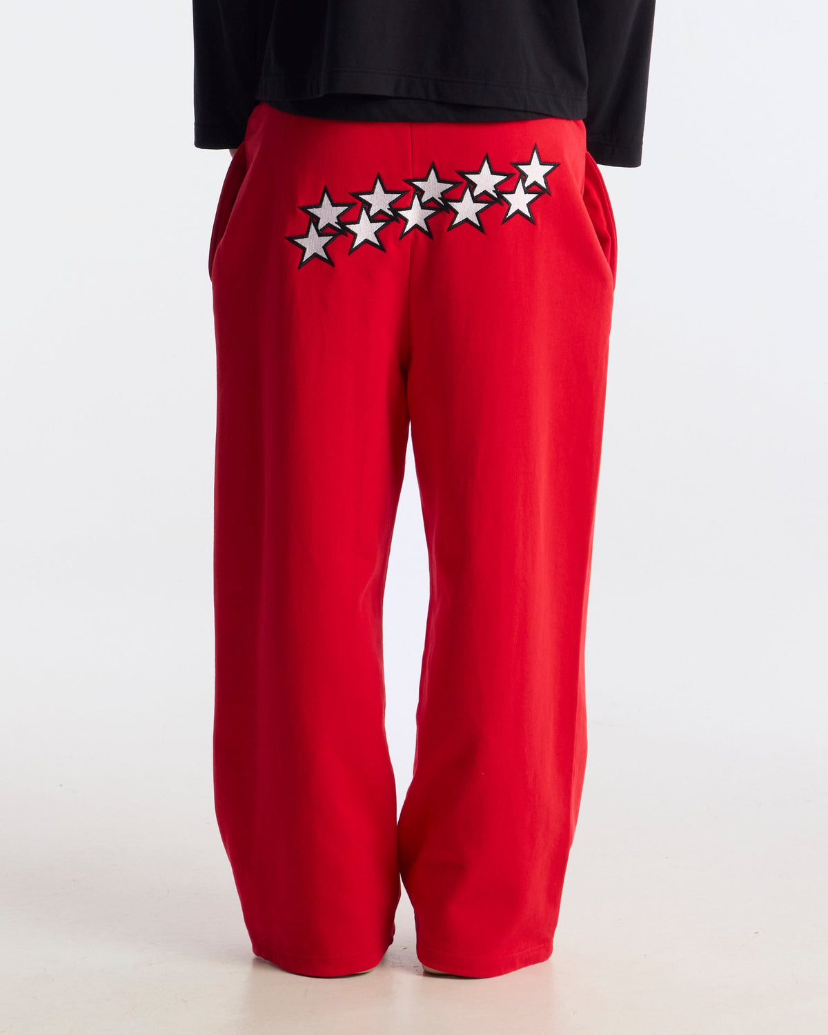 STARS SWEATPANTS RED - Cold Culture