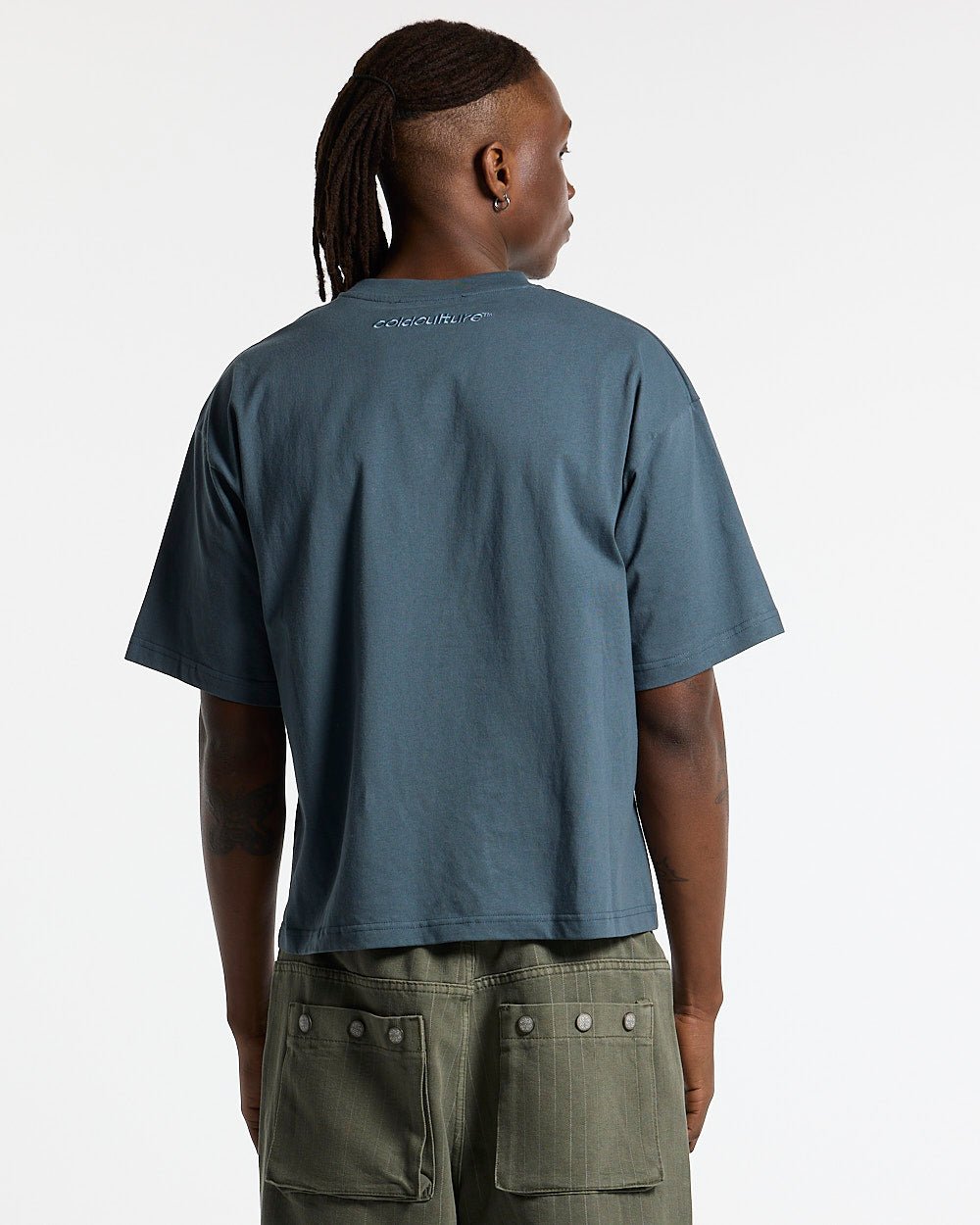 STARS TEE SLATE BLUE - Cold Culture #man