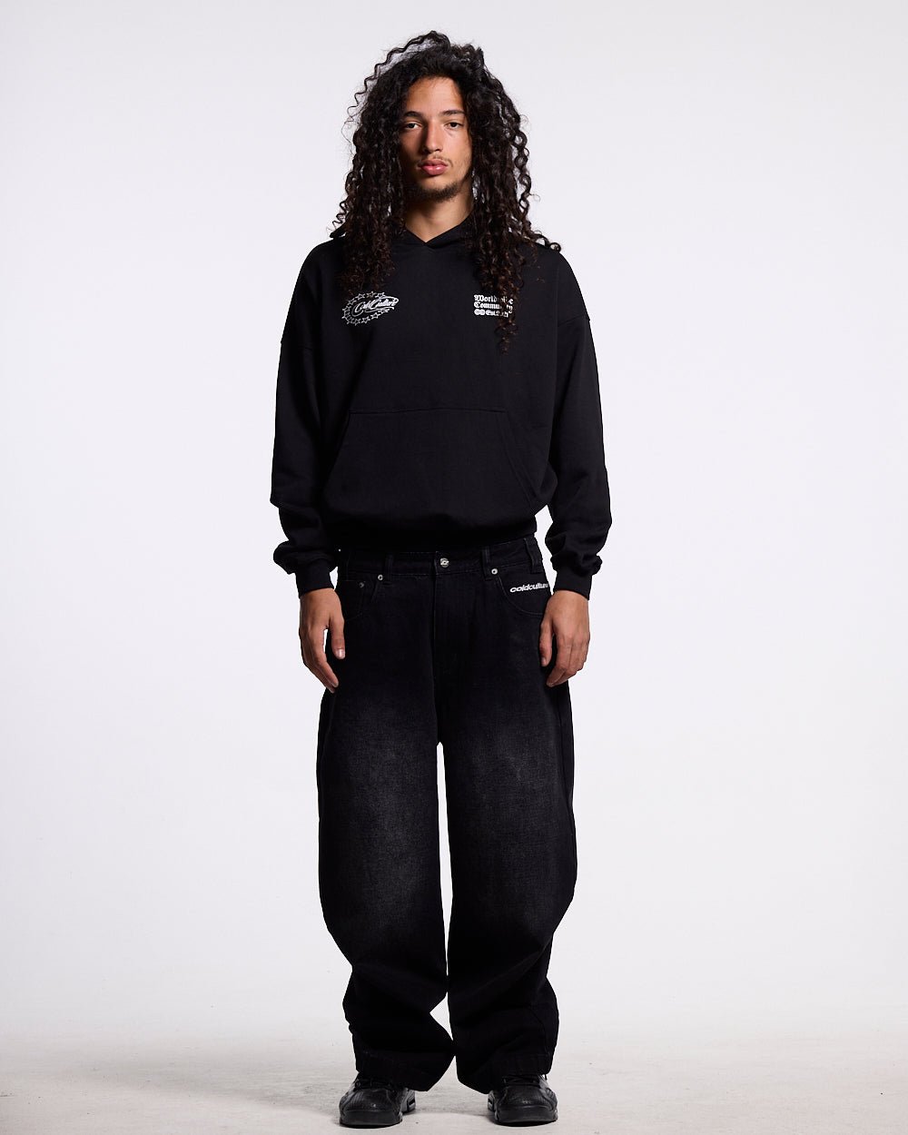STARS V2 PANTS BLACK DENIM WASH - Cold Culture