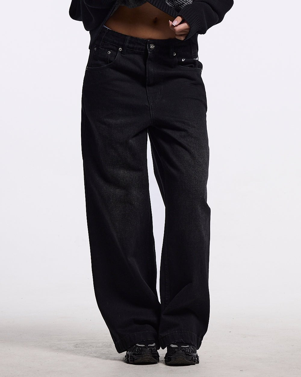 STARS V2 PANTS BLACK DENIM WASH - Cold Culture