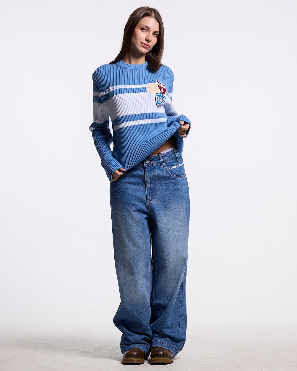 STARS V2 PANTS BLUE DENIM WASH - Cold Culture