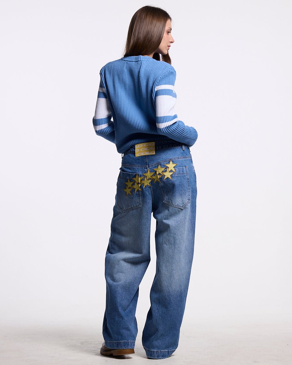 STARS V2 PANTS BLUE DENIM WASH - Cold Culture