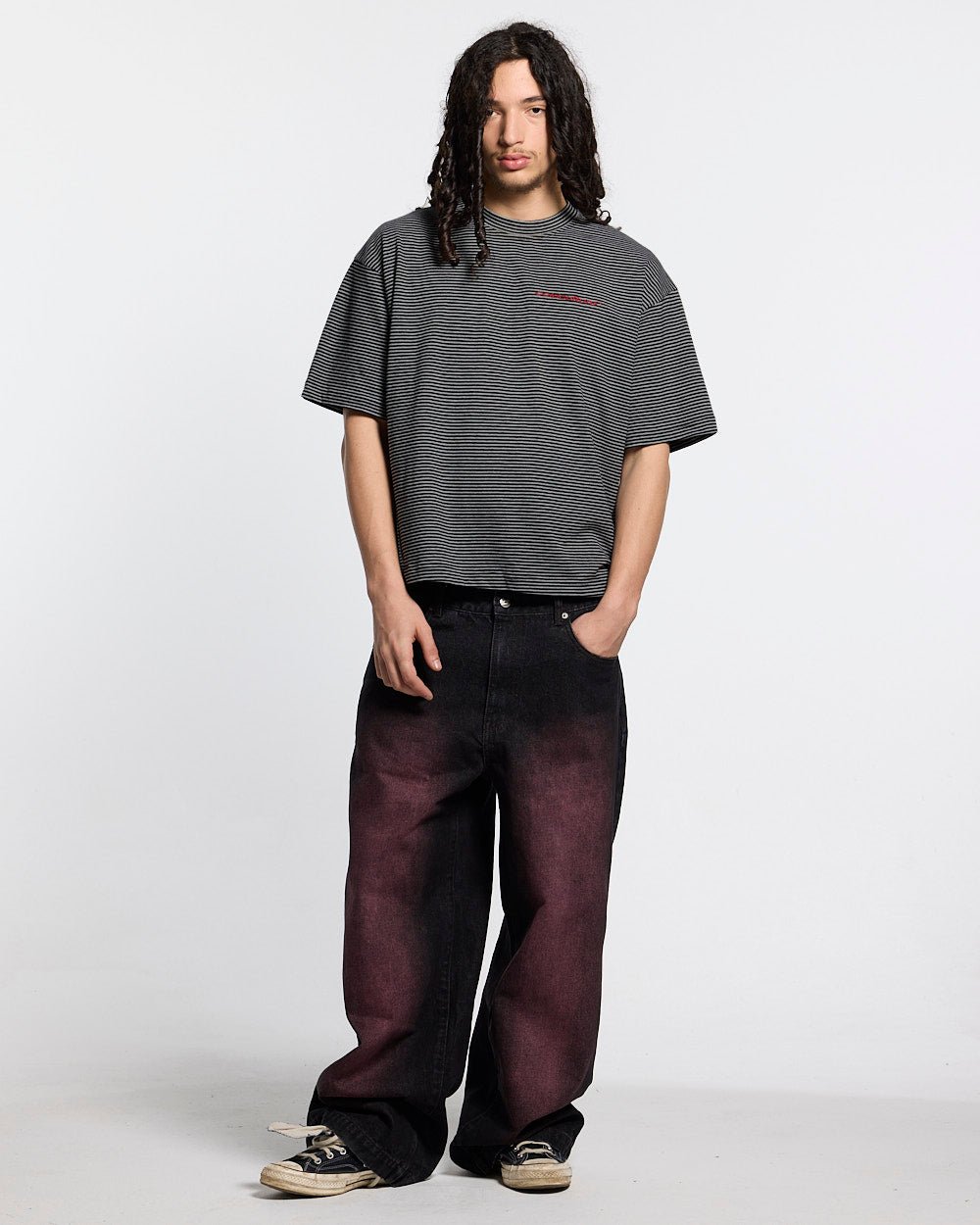 STARS V2 PANTS BURGUNDY - Cold Culture