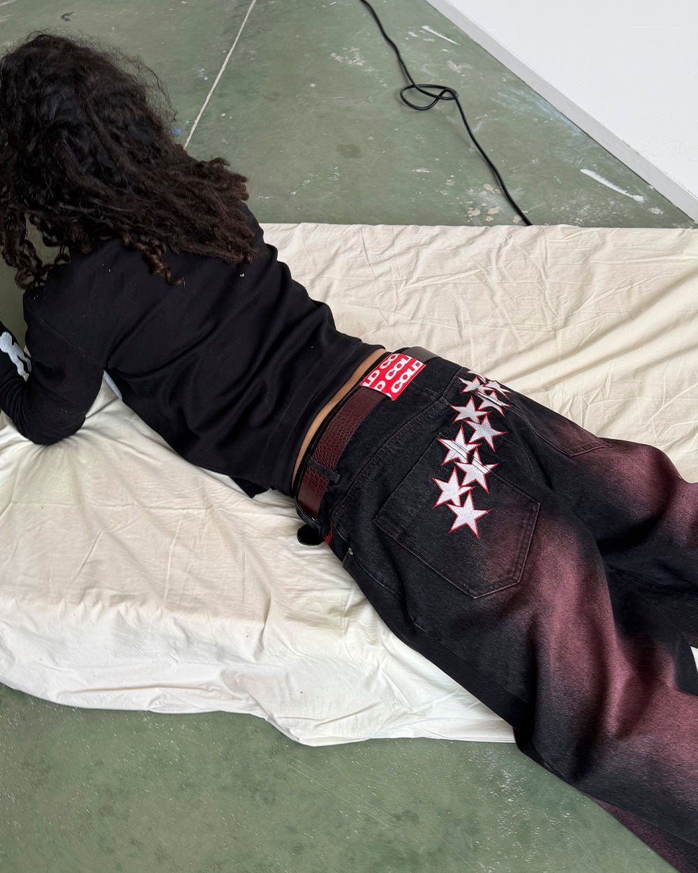 STARS V2 PANTS BURGUNDY - Cold Culture