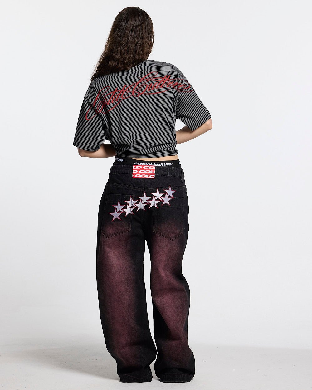 STARS V2 PANTS BURGUNDY - Cold Culture