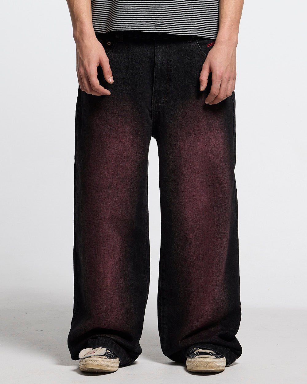 STARS V2 PANTS BURGUNDY - Cold Culture