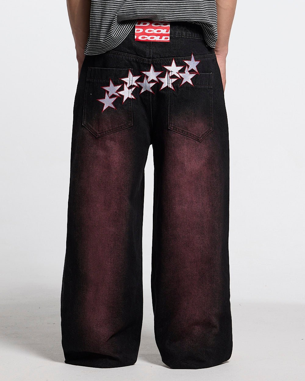 STARS V2 PANTS BURGUNDY - Cold Culture