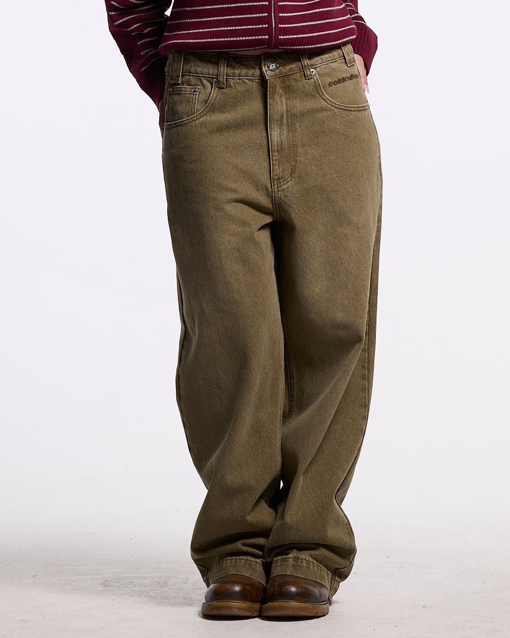 STARS V2 PANTS GREEN WASH DENIM - Cold Culture