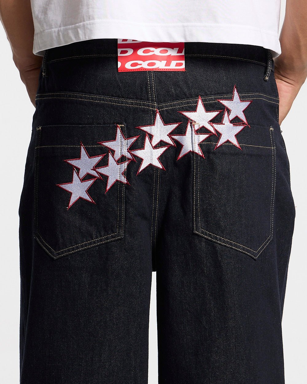 STARS V2 PANTS RAW BLUE DENIM - Cold Culture