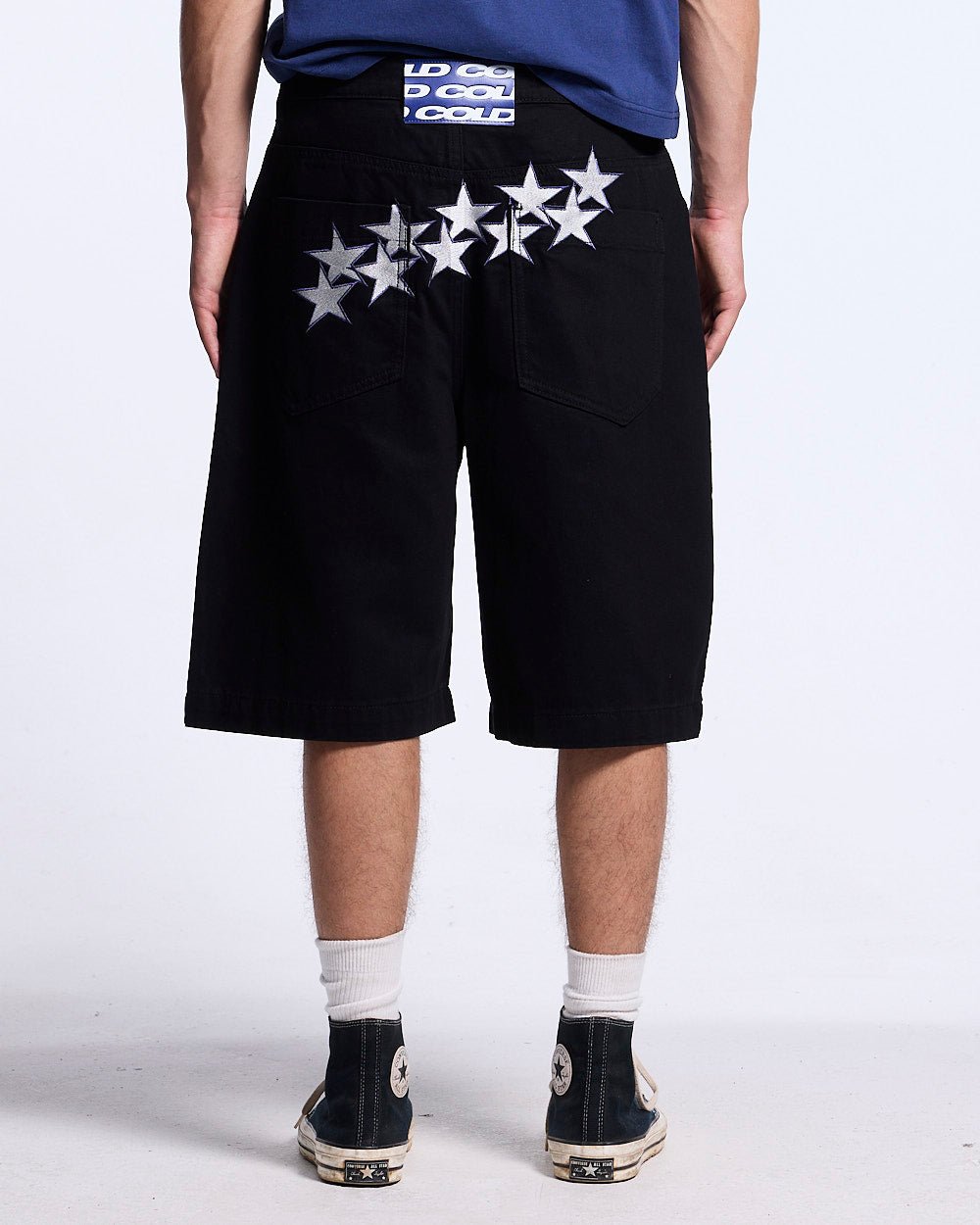 STARS V2 SHORTS BLACK - Cold Culture