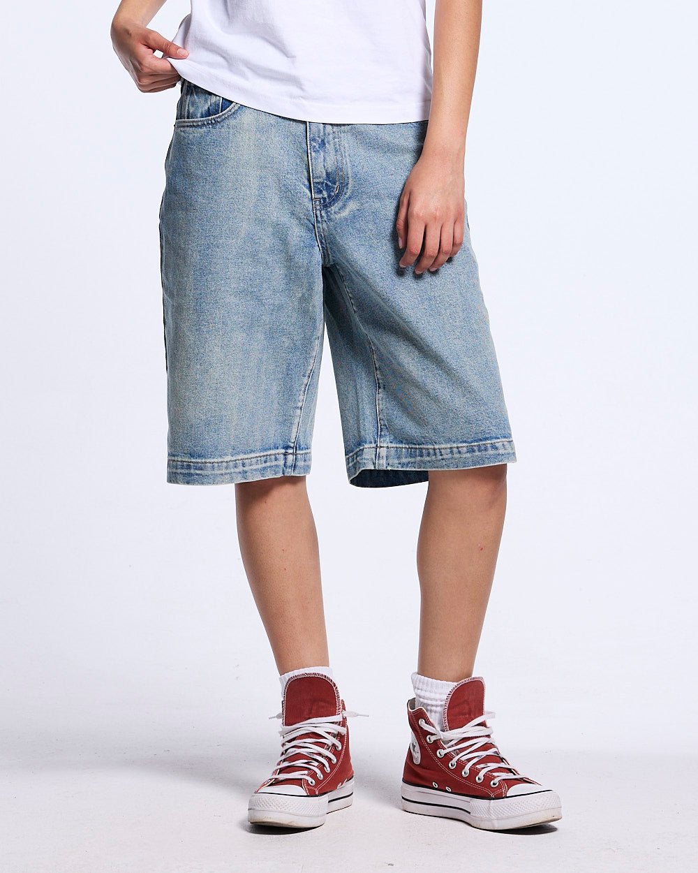 STARS V2 SHORTS LIGHT DENIM - Cold Culture